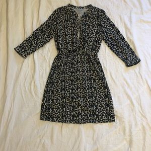 H&M, long sleeve, front button dress.